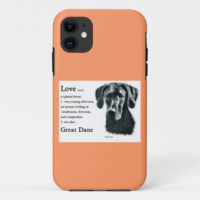 Great Dane Love Is Case-Mate iPhone Case (Back)