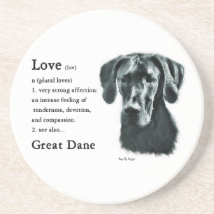 Great Dane Love Is Coaster