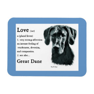 Great Dane Love Is Magnet