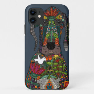 Great Dane love midnight iPhone 11 Case