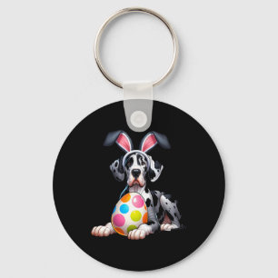 Great Dane Lovers Easter Egg Eggs Bunny Rabbits Me Key Ring