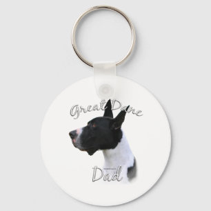 Great Dane (mantle) Dad 2 Key Ring