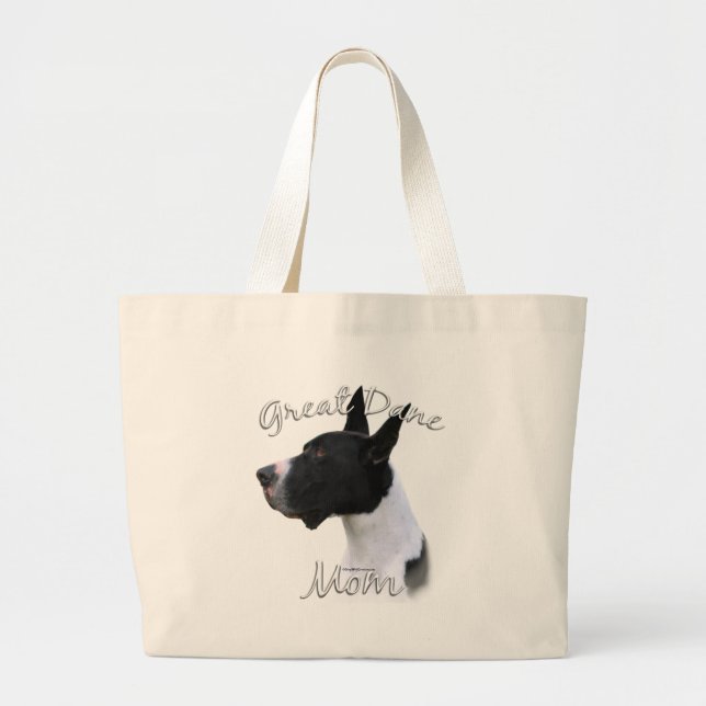 Great Dane (mantle) Mum 2 Large Tote Bag (Front)