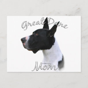 Great Dane (mantle) Mum 2 Postcard