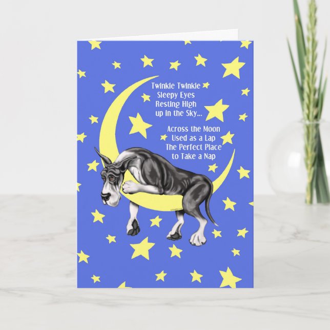Great Dane Mantle Twinkle Card (Front)