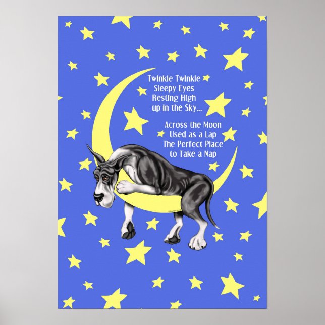 Great Dane Mantle Twinkle Poster (Front)