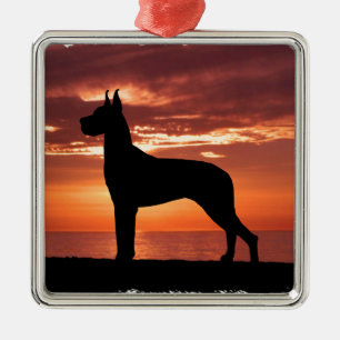 Great Dane Metal Tree Decoration