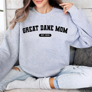 GREAT DANE MOM Dog Mum Custom Birth Year Sweater