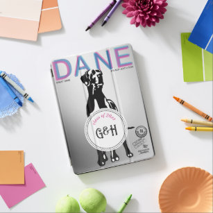 Great Dane monogramed and special magazine style iPad Air Cover