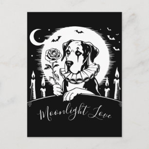 Great Dane "Moonlight LOVE Postcard