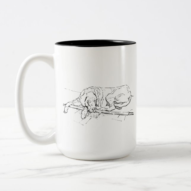 Great Dane Mug – Minimalist Dog Coffee Mug (Left)