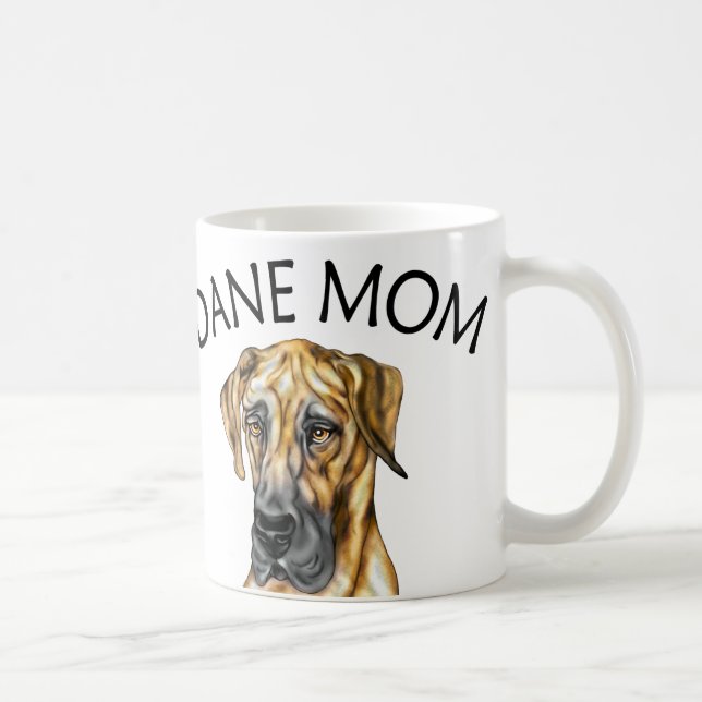 Great Dane Mum Brindle UC Coffee Mug (Right)