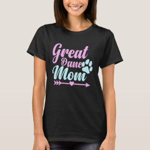 Great Dane Mum Dog Mama Women Girls Cute T-Shirt