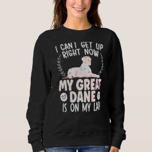 Great Dane Mum Flower Silhouette Sweatshirt