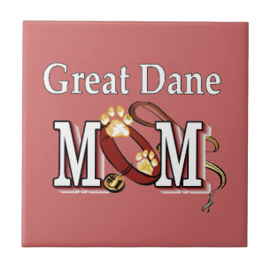 Great Dane Mum Gifts Ceramic Tile