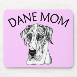 Great Dane Mum Harlequin UC Mouse Pad