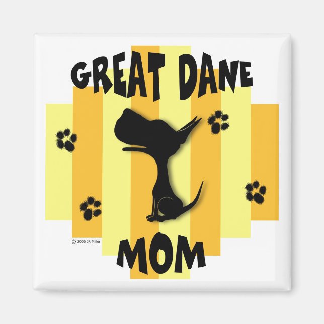 Great Dane Mum Magnet (Front)