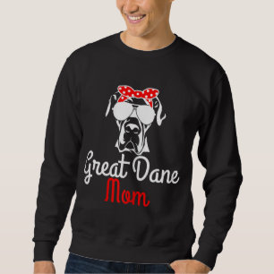 Great Dane Mum Vintage Funny Cute Dog Great Dane M Sweatshirt