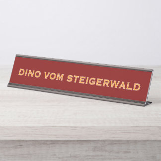 Great Dane Name Desk Name Plate