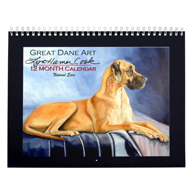 Great Dane Natural Ears Calendar (Cover)