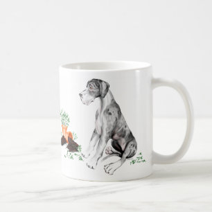 Great Dane Naughty Pup MerleB UC Coffee Mug