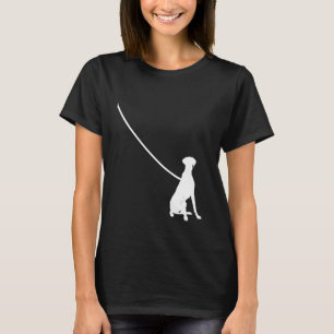 Great Dane on a Leash Dog Mom Dad Pet Cute Puppy T-Shirt
