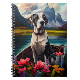 Great Dane on a Paddle: A Scenic Adventure Notebook