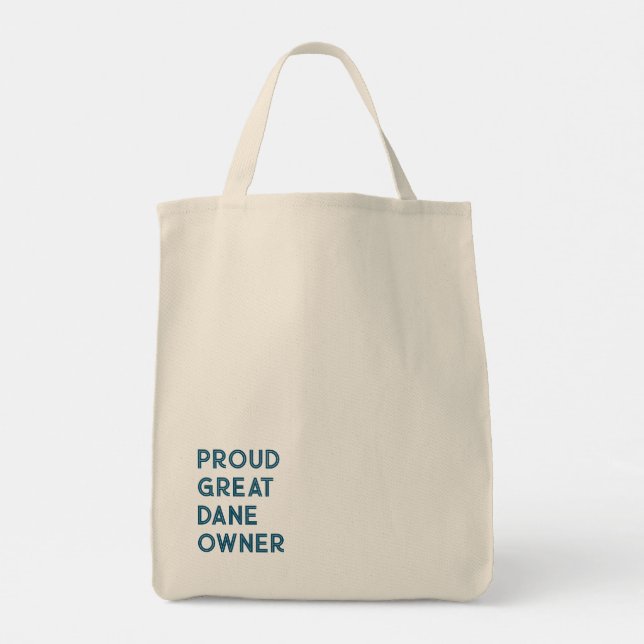 Great Dane Owner Tote Bag (Back)