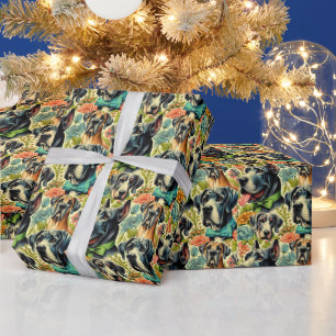 Great Dane Painting Wrapping Paper