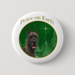 Great Dane Peace 6 Cm Round Badge
