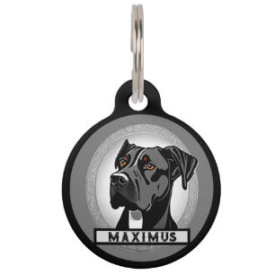 Great Dane Personalise Pet Tag