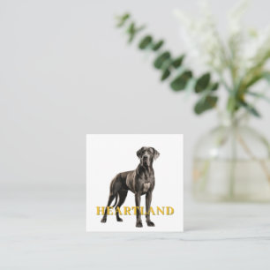 Great Dane Photography Square Business Card
