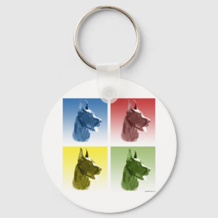 Great Dane Pop Key Ring