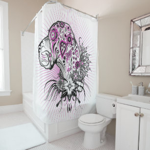 Great Dane Portrait Shower Curtain