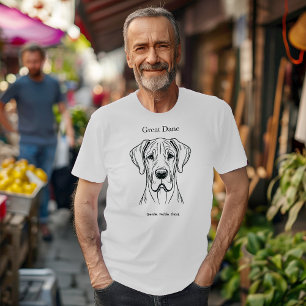 Great Dane Portrait T-Shirt