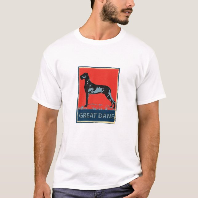 Great Dane poster art T-Shirt (Front)