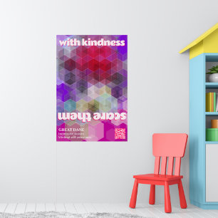 Great Dane Poster Scare them with kindness