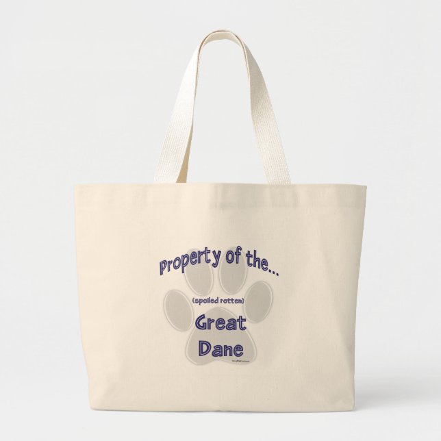 Great Dane Property Large Tote Bag (Front)