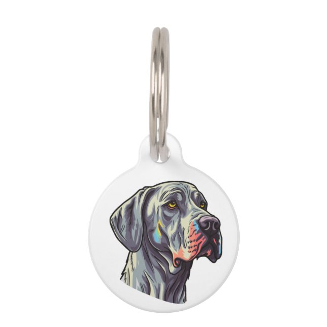 Great dane puppy front | pet tag (Front)