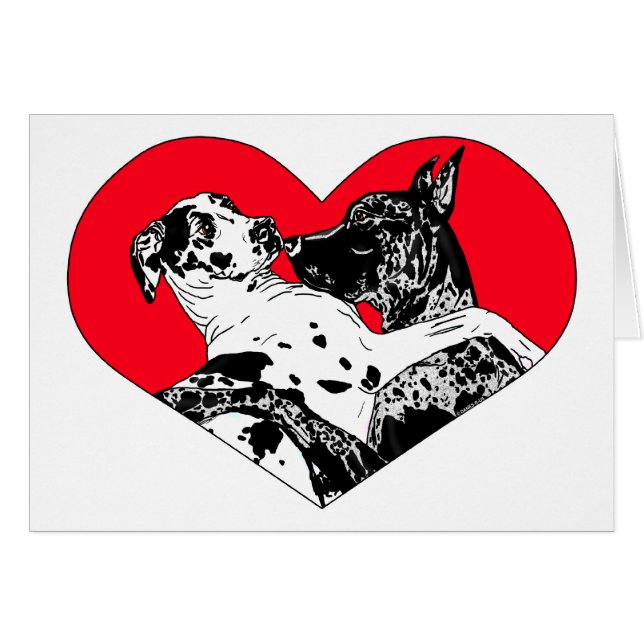 Great Dane Puppy Love - Customised (Front Horizontal)