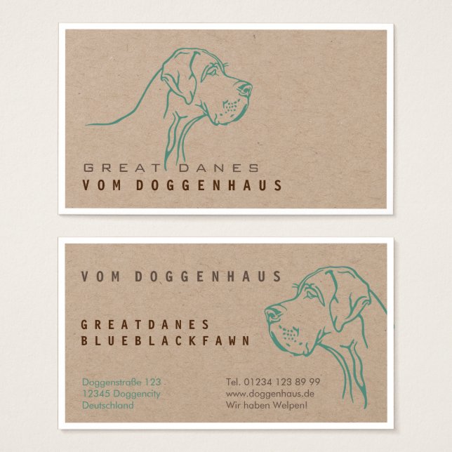 Great Dane Pure Drawing (Front & Back)