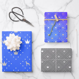 Great Dane Regal Pattern Wrapping Paper Sheet