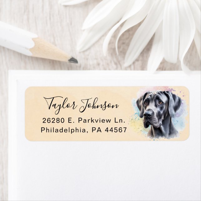 Great Dane Return Address Label (Insitu)