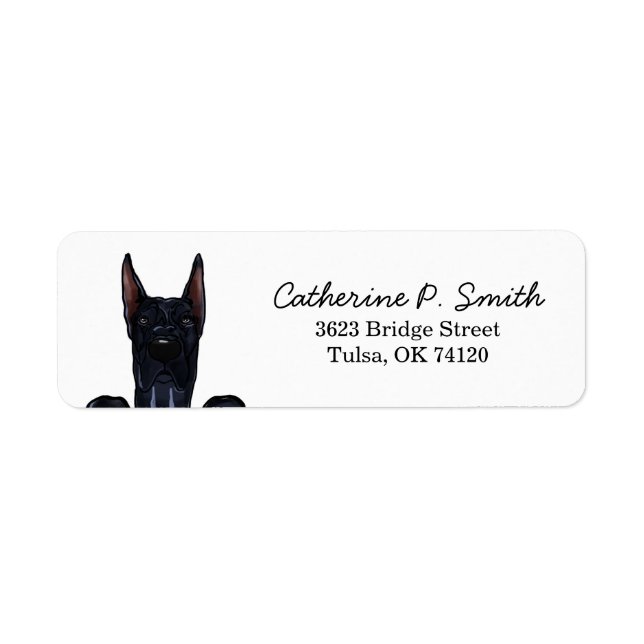 Great Dane Return Address Label (Front)