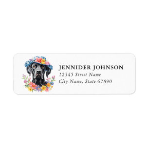 Great Dane Return Address Labels