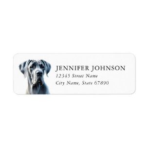 Great Dane Return Address Labels