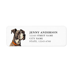Great Dane Return Address Labels