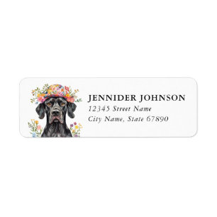 Great Dane Return Address Labels