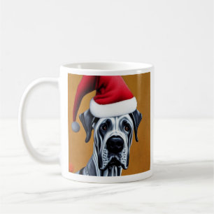 Great Dane, Santa, Christmas  Coffee Mug