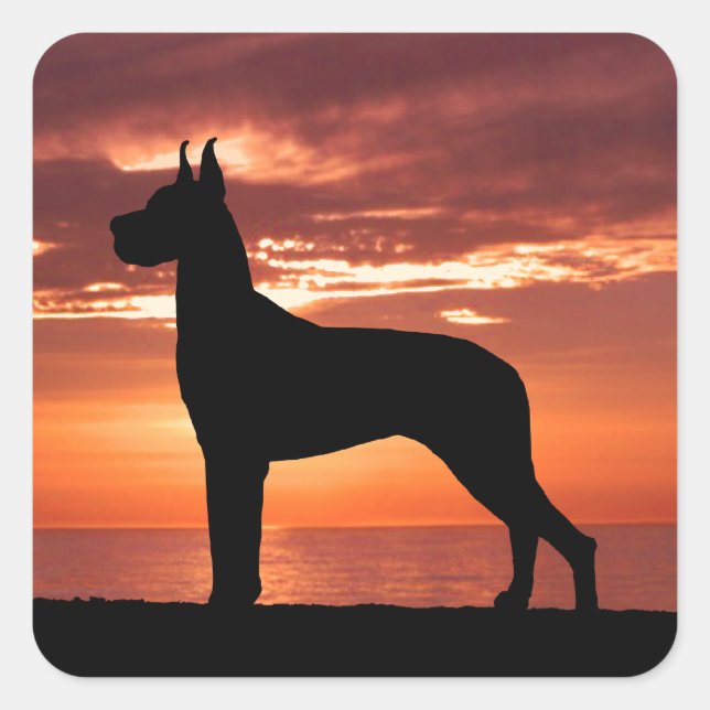 Great Dane Sienna Sunset Sticker (Front)